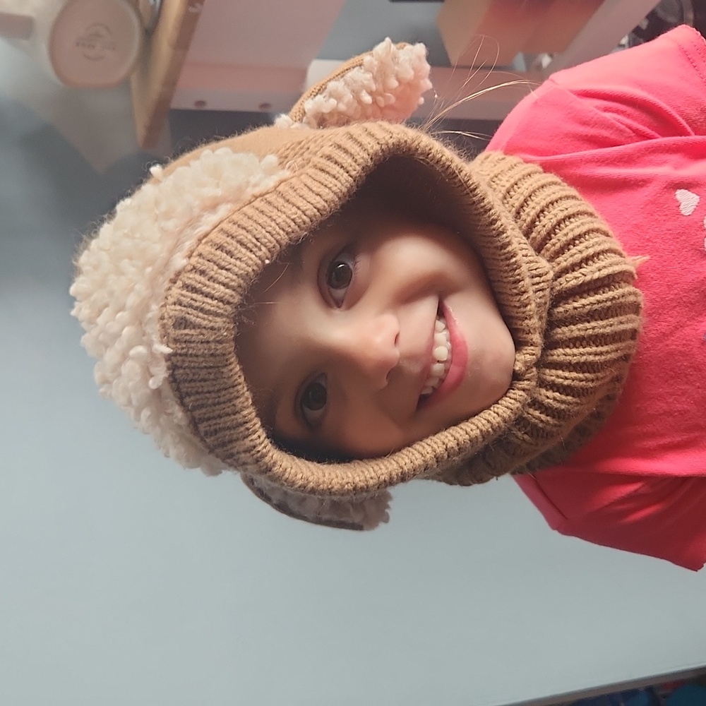 Kid's Lamb Turtleneck Knit Hat
